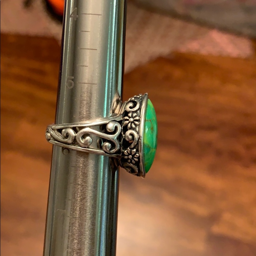 Sterling silver turquoise ring size 6